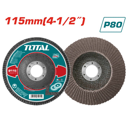 Flap Disc 115mm*22.2mm,P80 - TOTAL