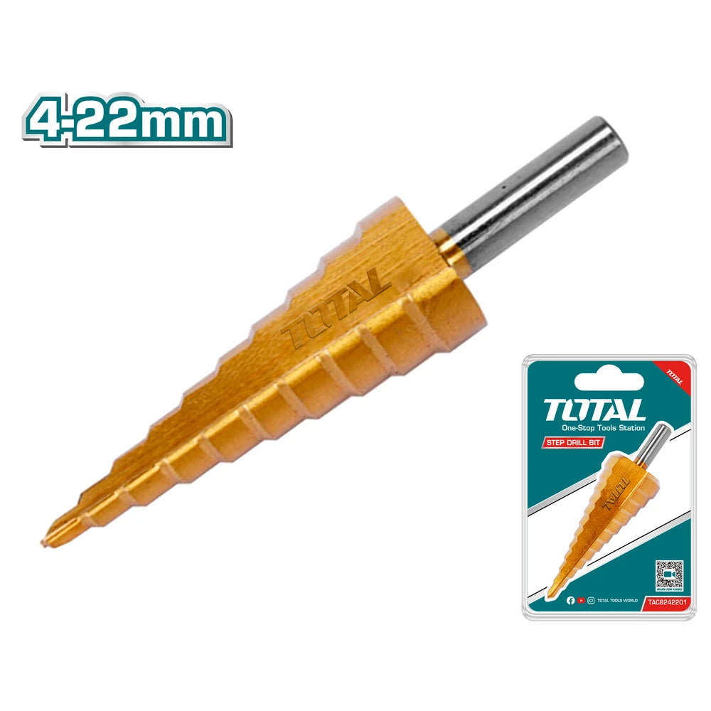 Step Drill Bit 4-22mm - TOTAL