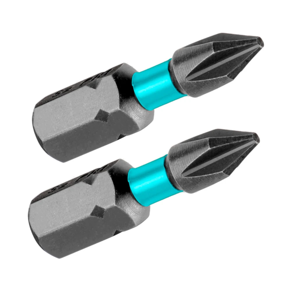 راسيات مفك إمباكت PH2 25 ملم 2قطعة - توتال