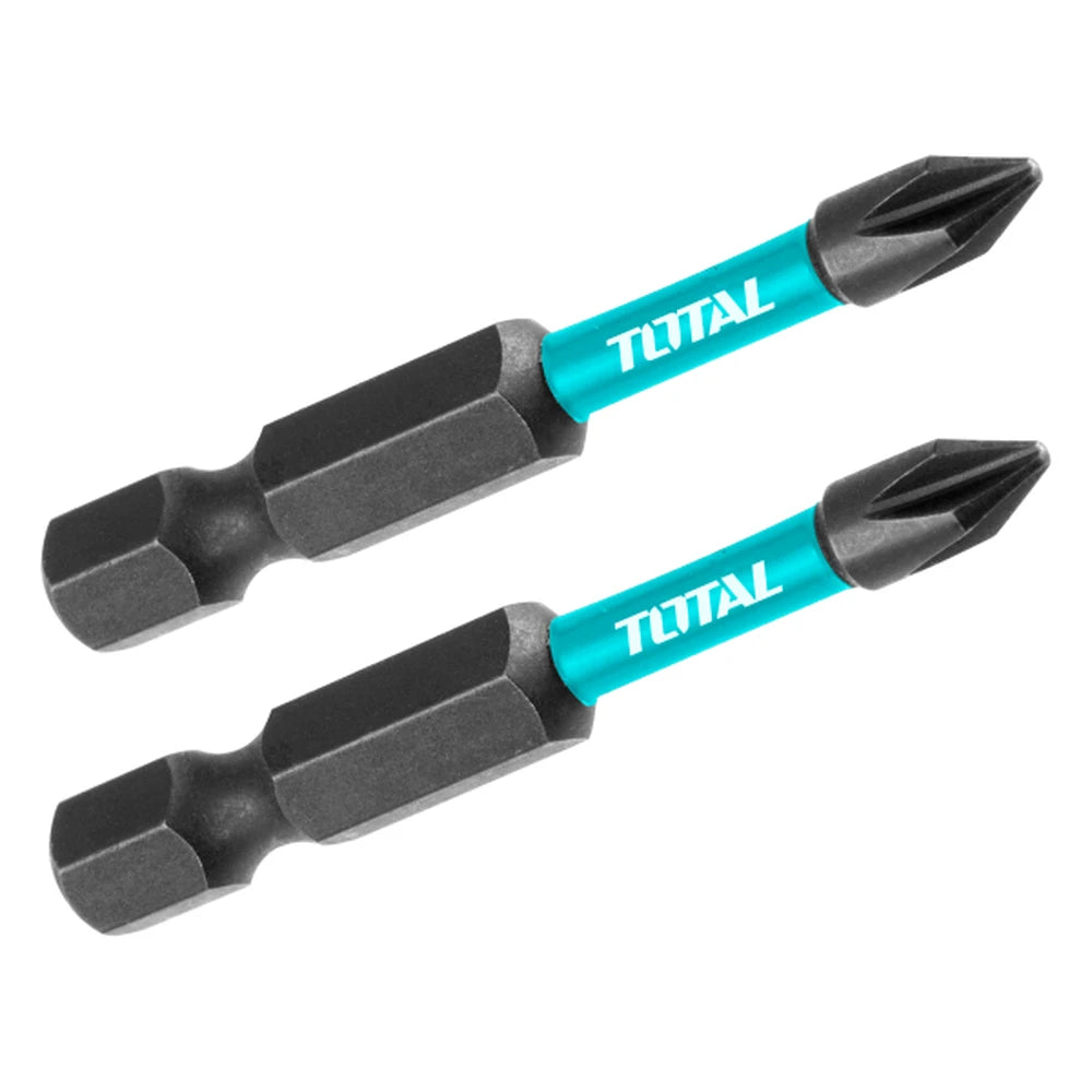 Impact Screwdriver Bits PH2 50mm 2pcs - TOTAL