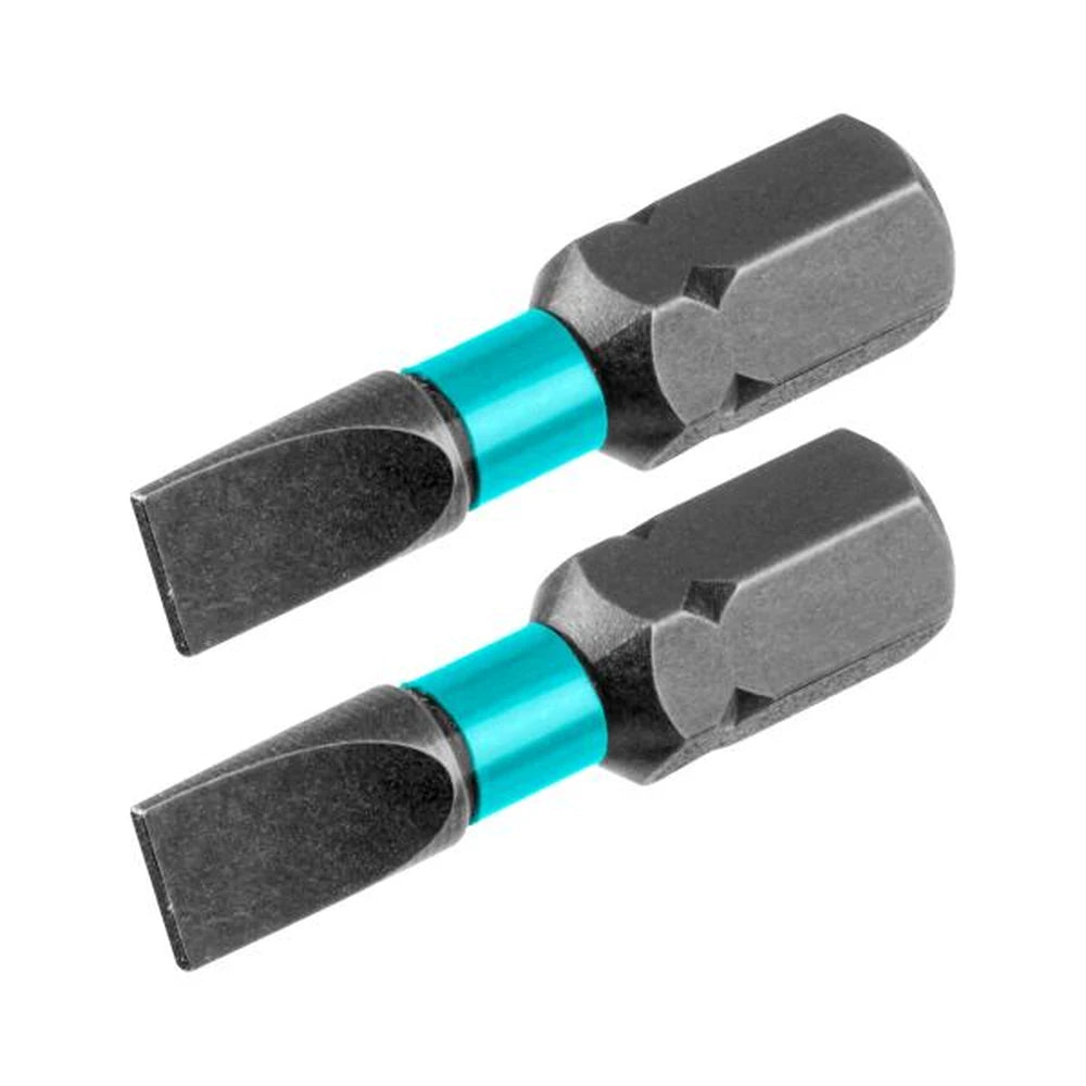 Impact Screwdriver Bits SL5 0.8mm 25mm 2pcs - TOTAL