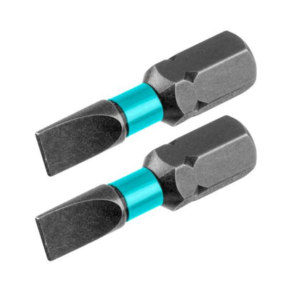 Impact Screwdriver Bits SL5 0.8mm 25mm 2pcs - TOTAL