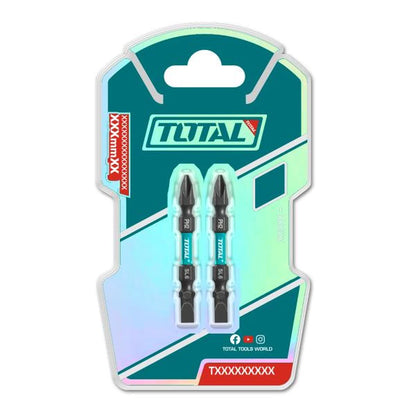 Impact Screwdriver Bits PH2 65mm 2-9/16" - TOTAL