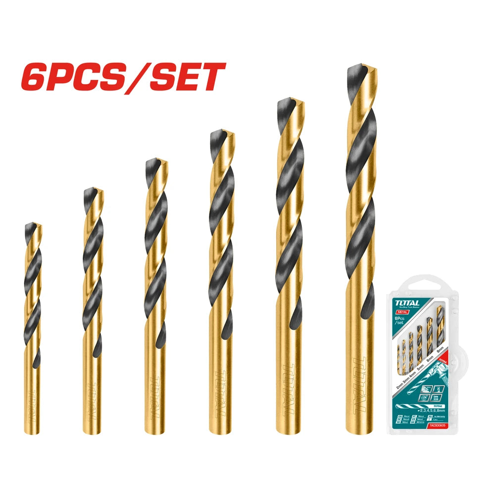 HSS Twist Drill Bits Set - TOTAL