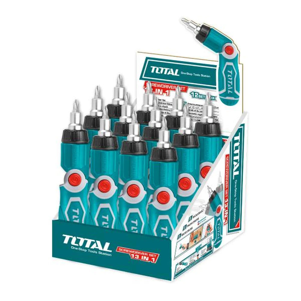 13 in 1 Ratchet Screwdriver Set - TOTAL
