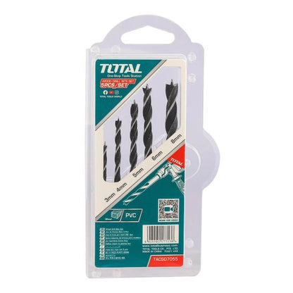 5 Pcs Wood Drill Bits Set 3X61,4X75,5X86,6X93,8X117 - TOTAL