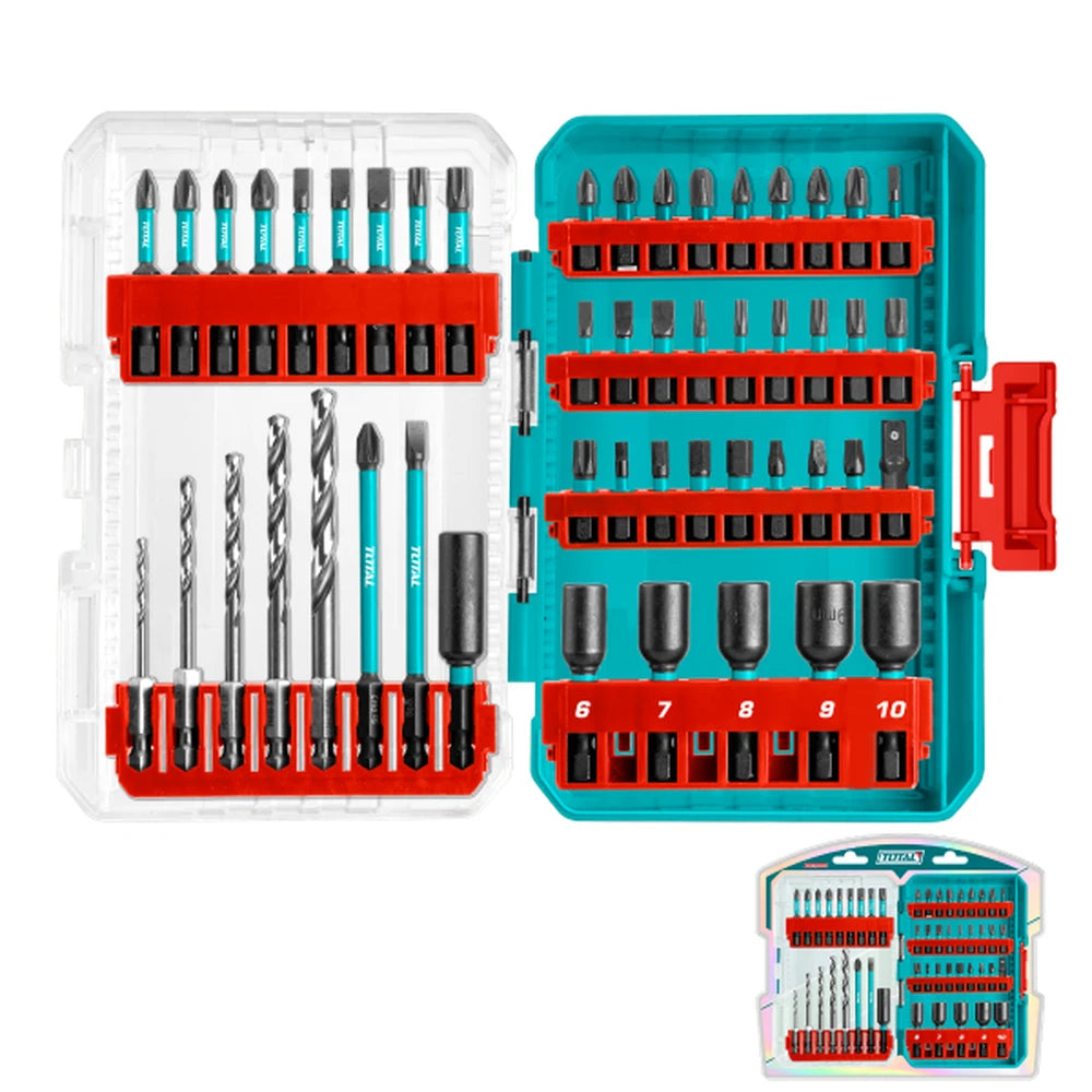49 Pcs Impact Screwdriver Bits Set - TOTAL