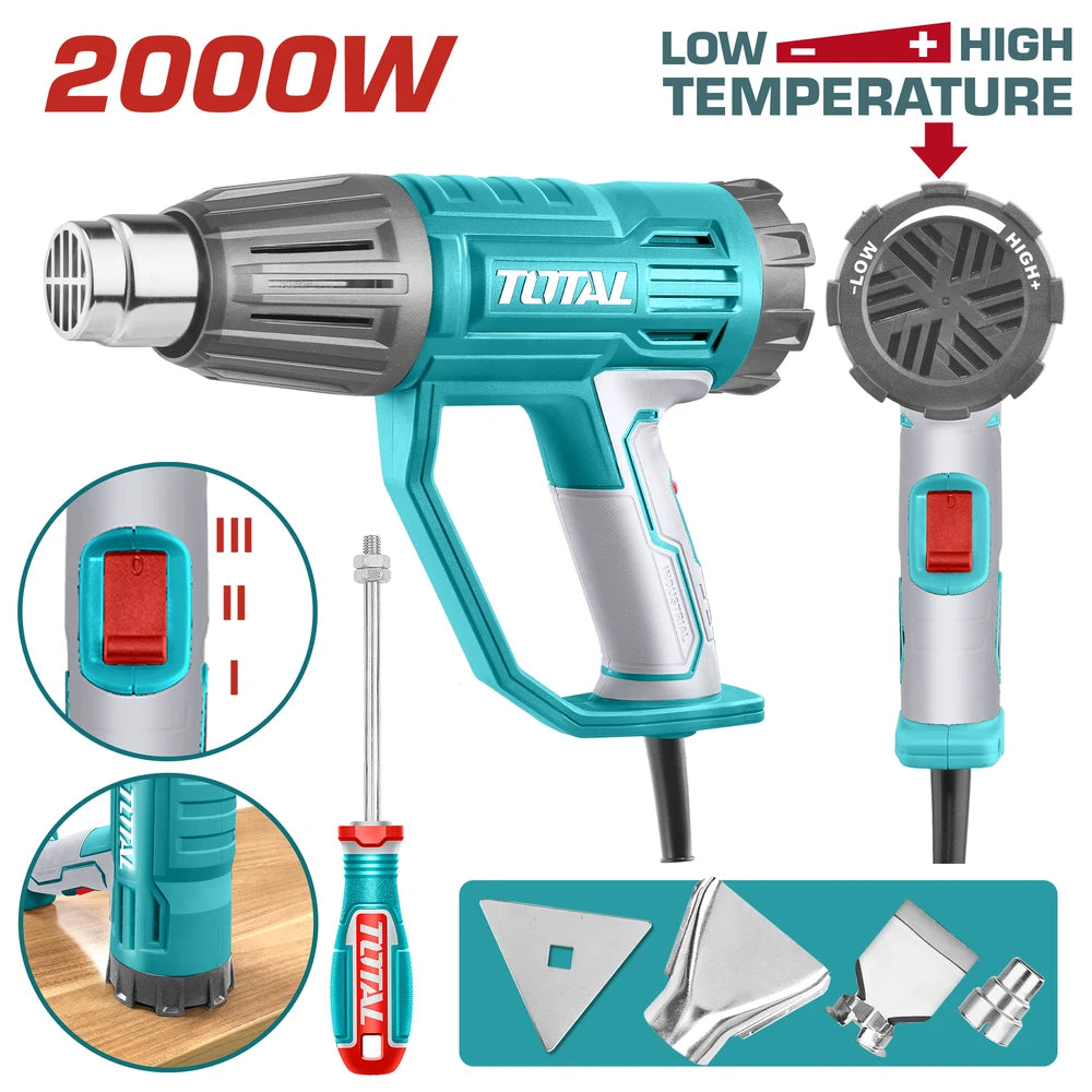فرد هواء ساخن 2000 واط 50°C/50-450°C/50-550°C - توتال