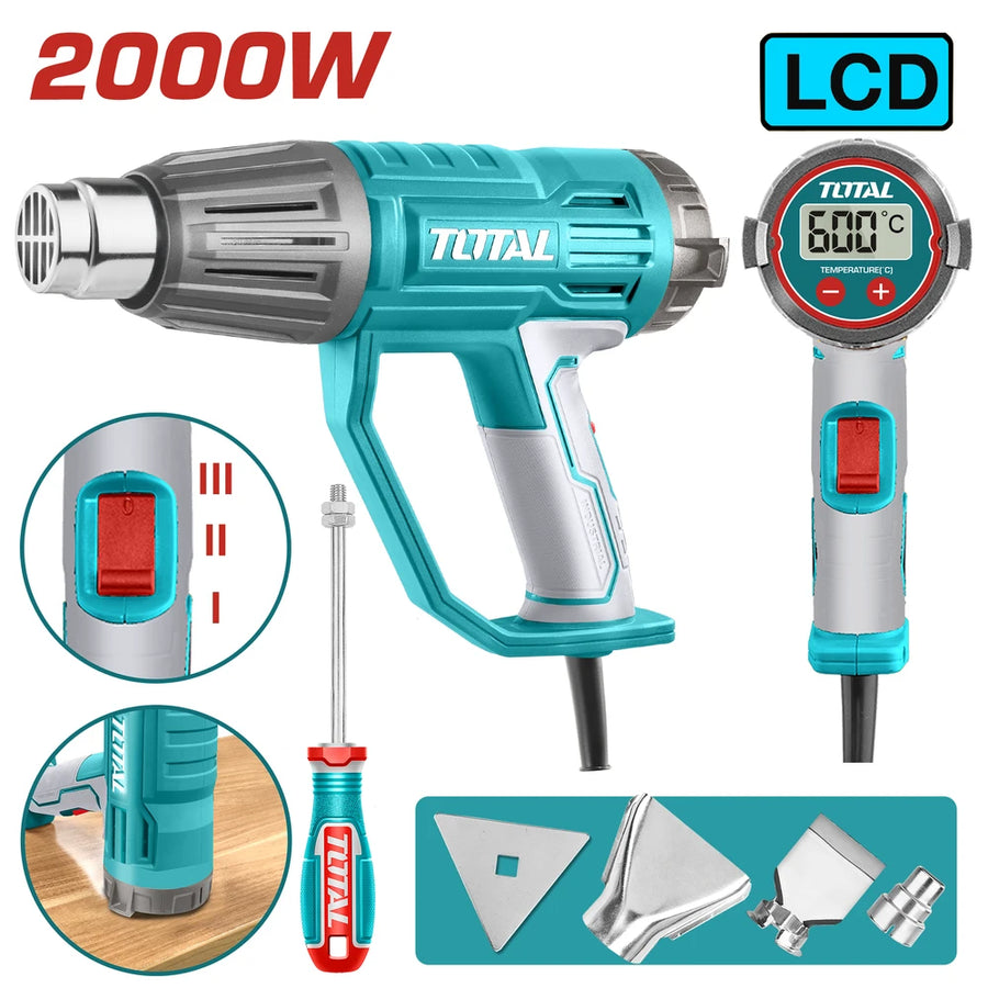 Heat Gun 2000W 50/50-600°C/50-600°C - TOTAL
