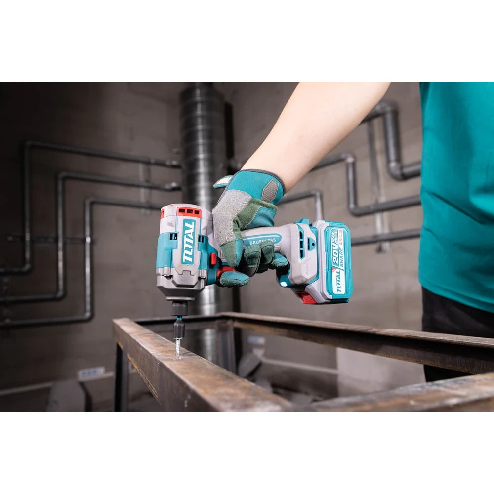 Cordless 2 Pcs Combo Kit 20V 66Nm with Battery - TOTAL