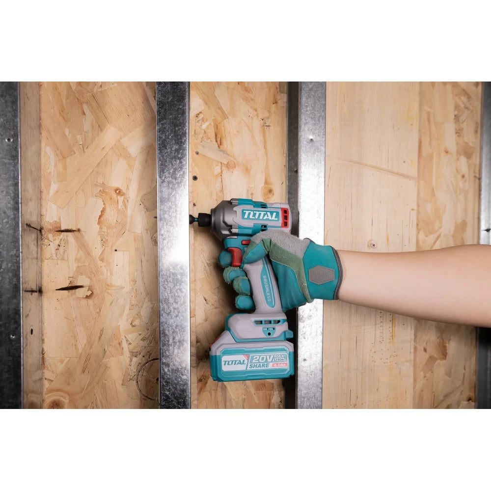 Cordless 2 Pcs Combo Kit 20V 66Nm with Battery - TOTAL