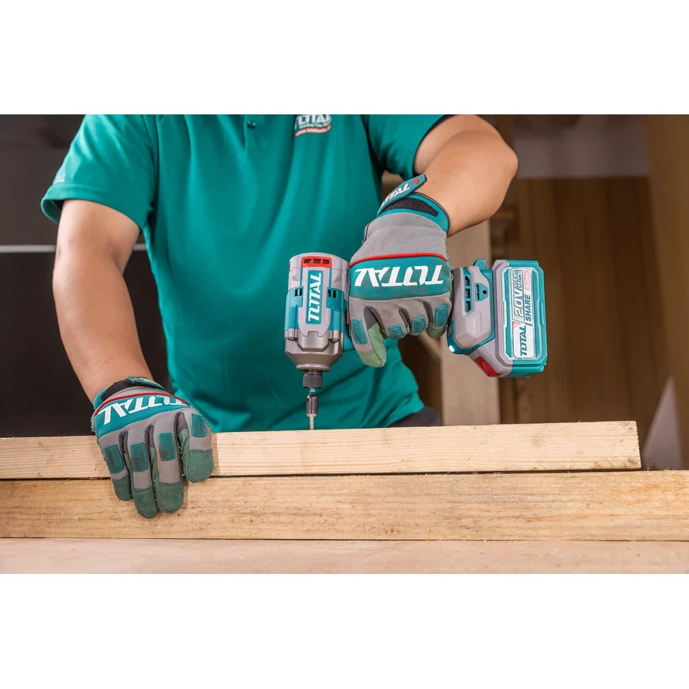 Cordless 2 Pcs Combo Kit 20V 66Nm with Battery - TOTAL