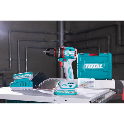 Cordless 2 Pcs Combo Kit 20V 66Nm 1/2" with Battery - TOTAL