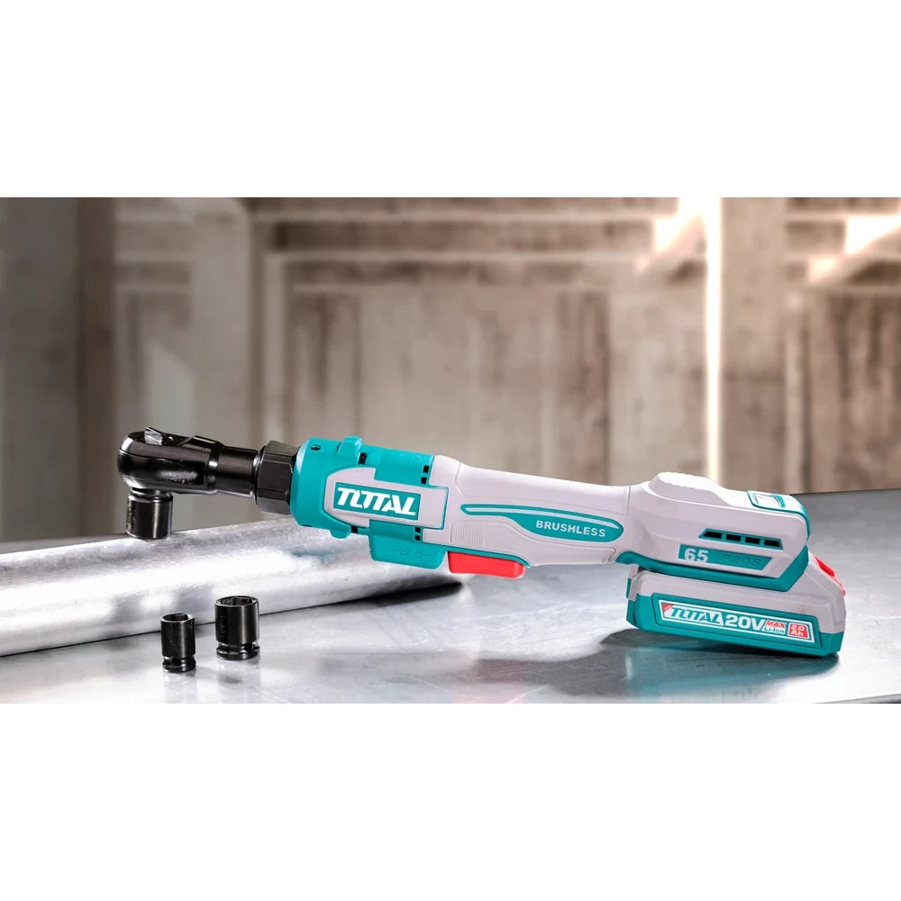 Cordless Drive Ratchet 20V 65Nm with Battery - TOTAL