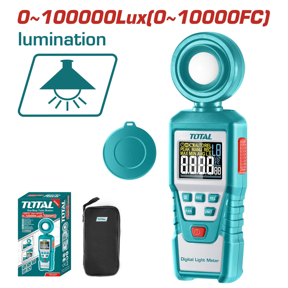 Digital Light Luxmeter 320~730Nm - TOTAL