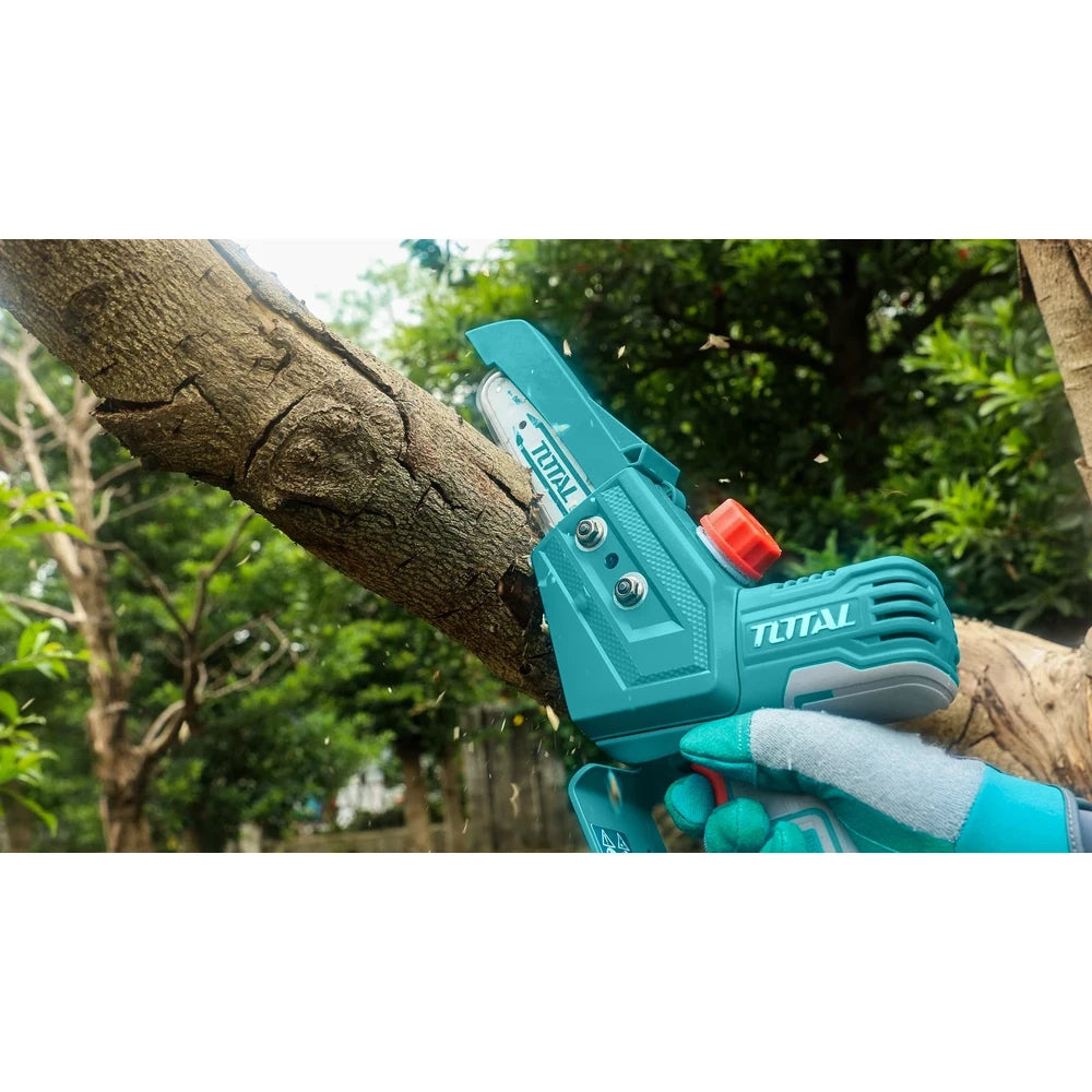 Cordless Mini Chain Saw 20V with Battery - TOTAL