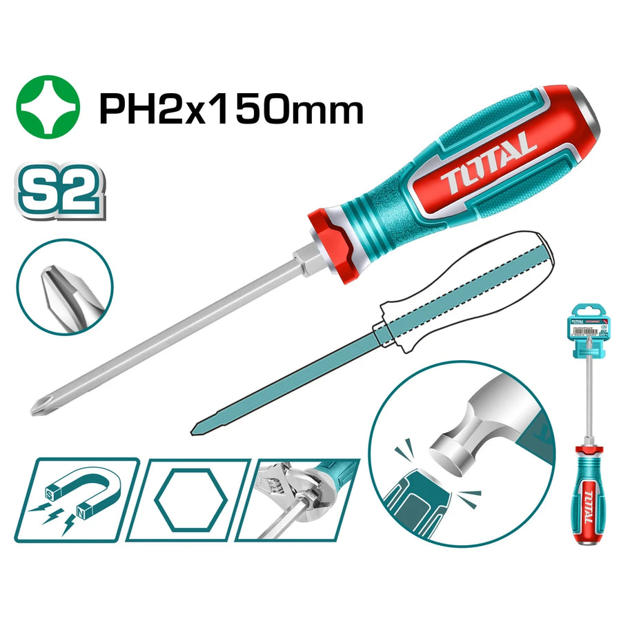 Phillips Go-through Screwdriver S2 - TOTAL