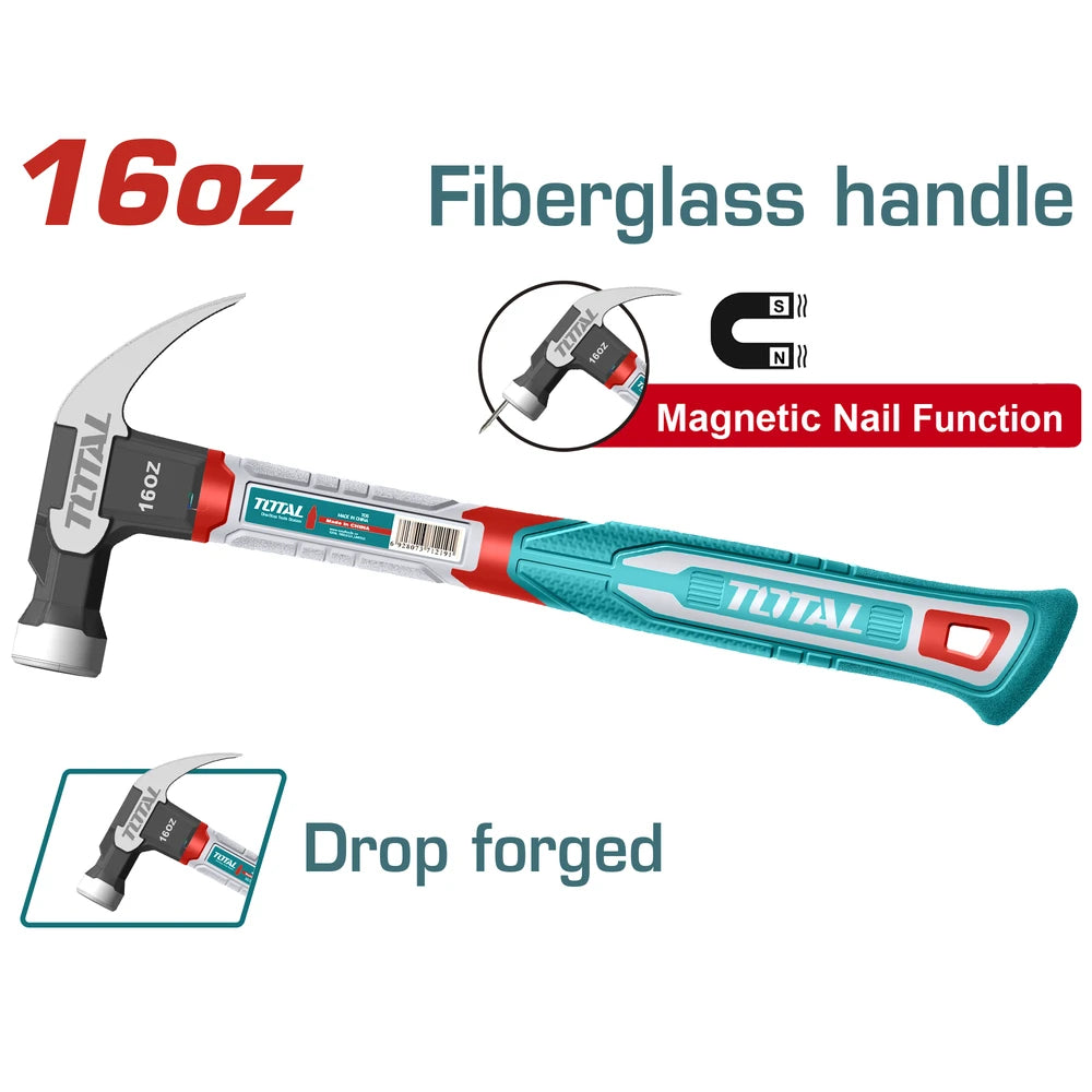 Claw Hammer 16oz/450g - TOTAL