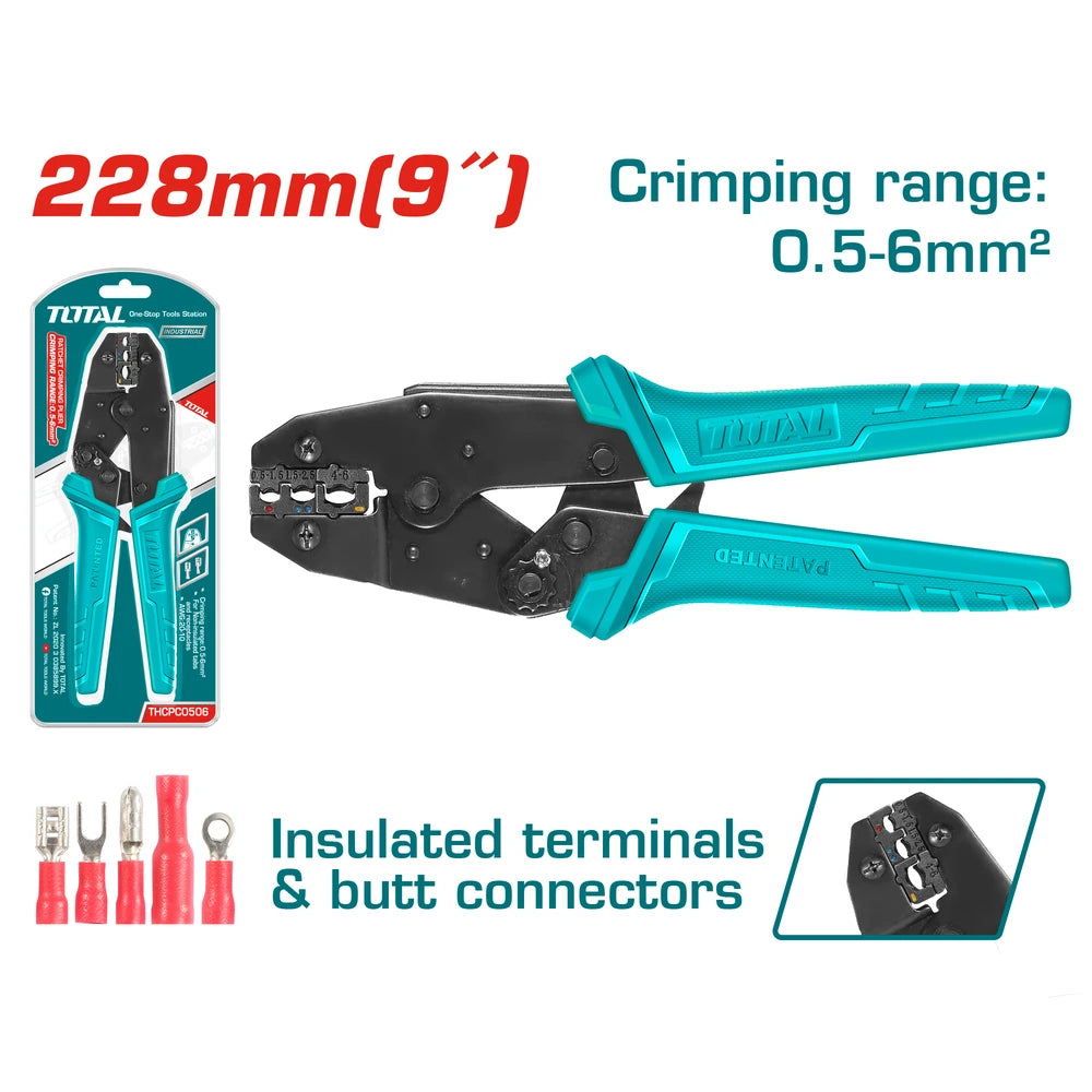 Ratchet Crimping Pliers - TOTAL