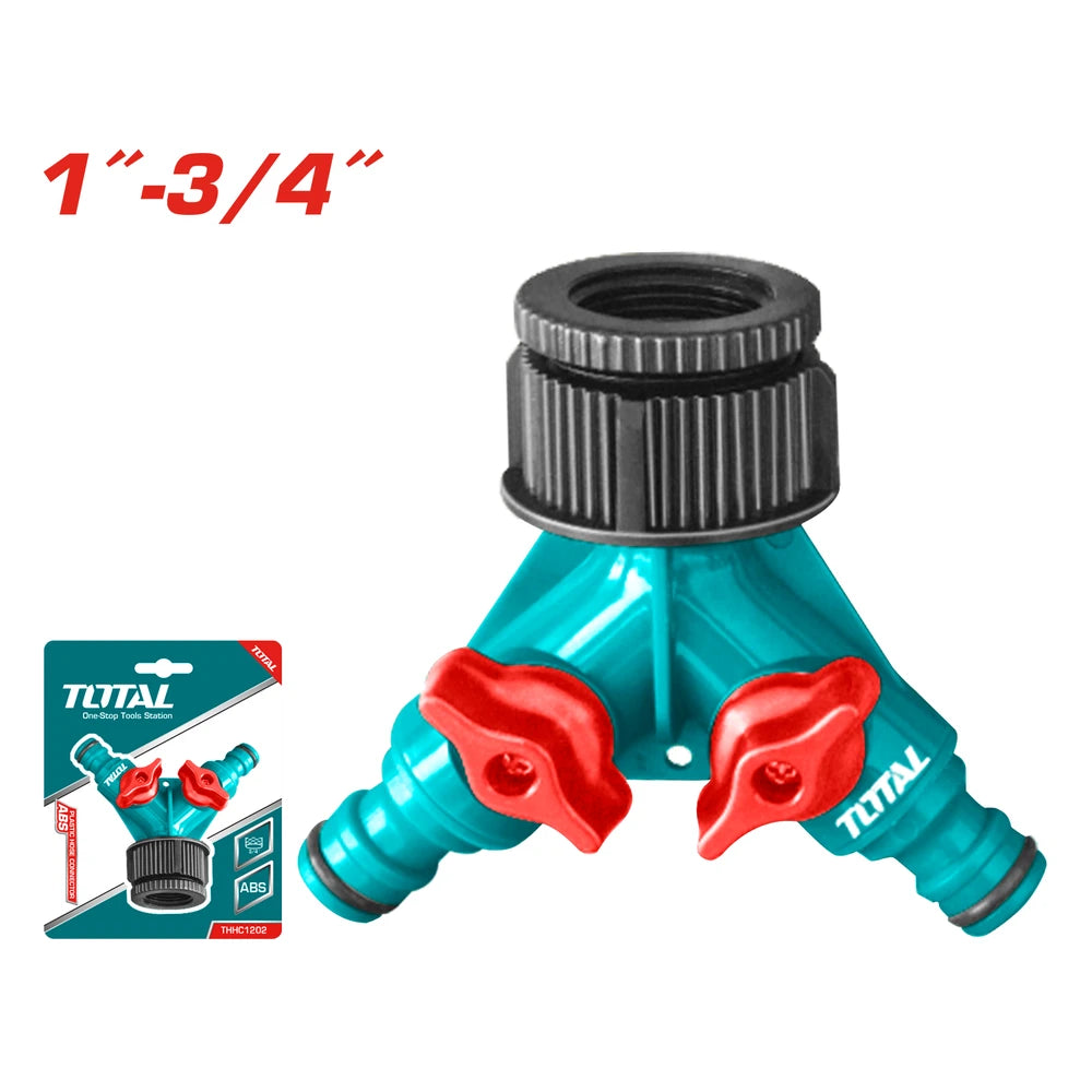 2-Way Plastic Hose Connector Fitting - TOTAL
