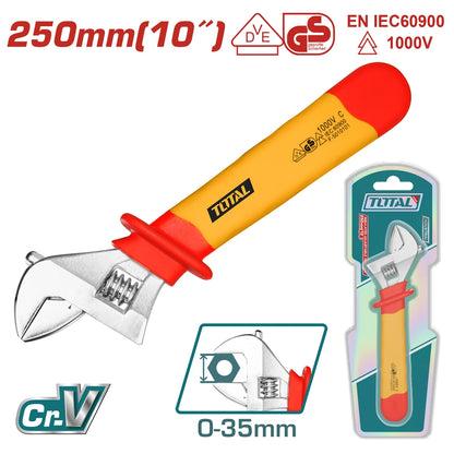 Insulated Adjustable Wrench - TOTAL