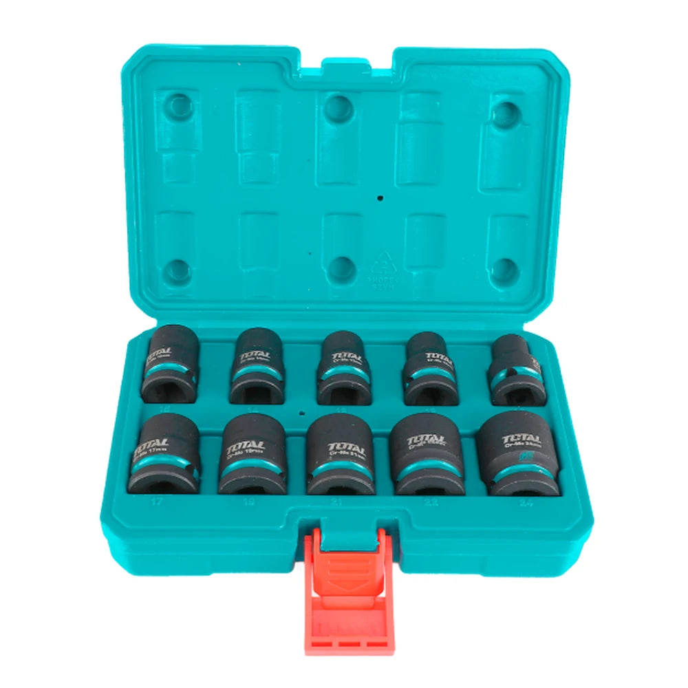 10 Pcs 1/2"DR. Impact Socket Set - TOTAL