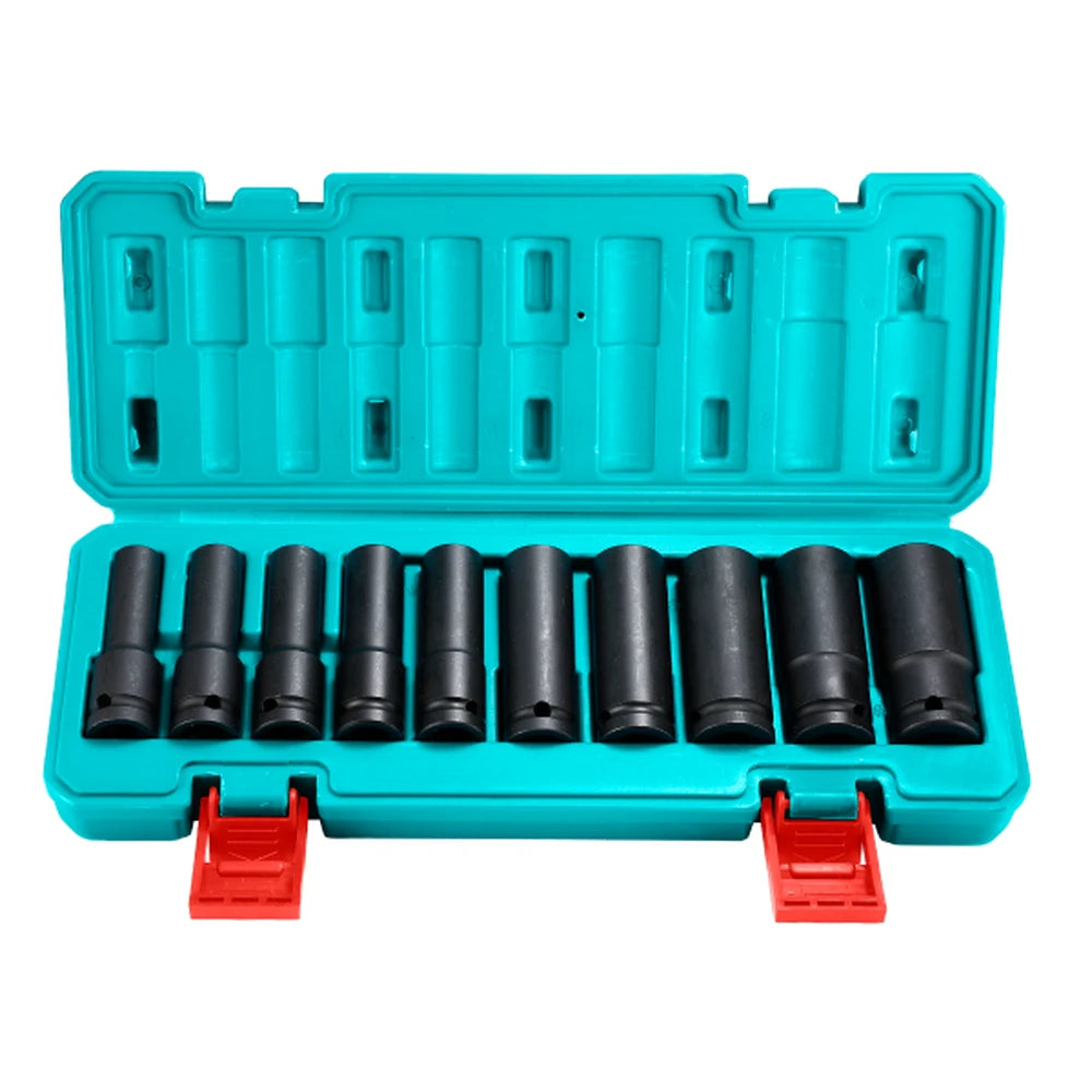 10 Pcs 1/2" Deep Impact Socket Set - TOTAL