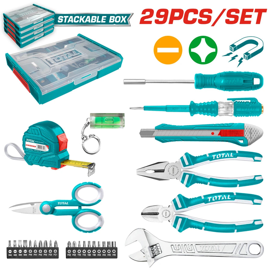 29 Pcs Household Tools Set - TOTAL