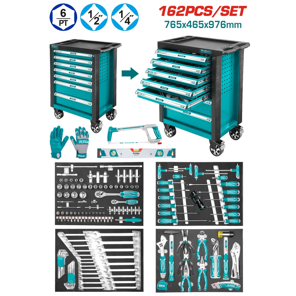 162 Pcs Tools Chest Set - TOTAL