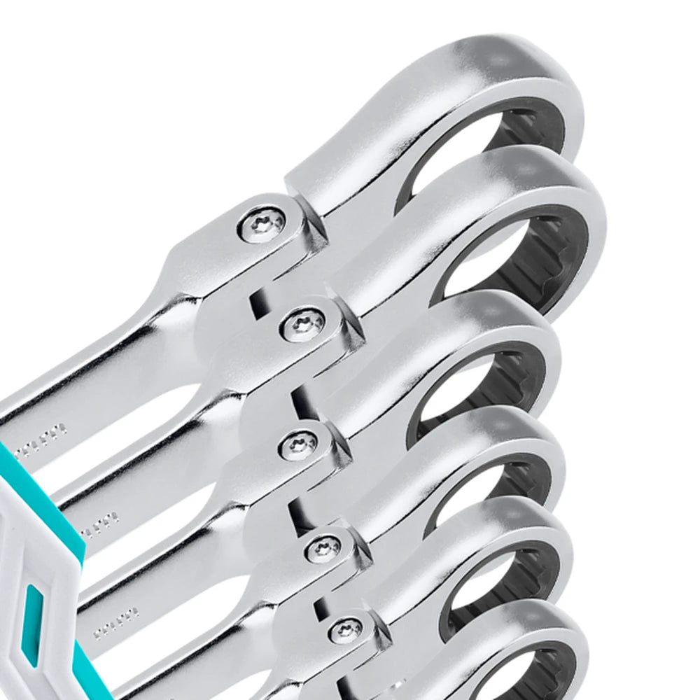8 Pcs Flexible Ratchet Spanner Set - TOTAL