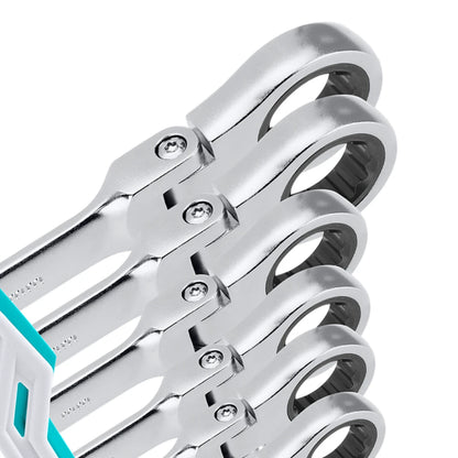 8 Pcs Flexible Ratchet Spanner Set - TOTAL