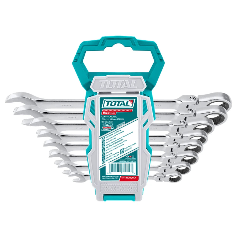 8 Pcs Flexible Ratchet Spanner Set - TOTAL