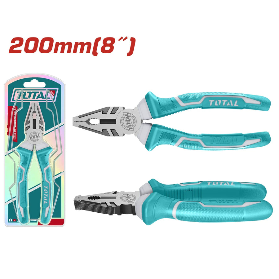 Combination Pliers 8"/200mm #55 Carbon steel - TOTAL