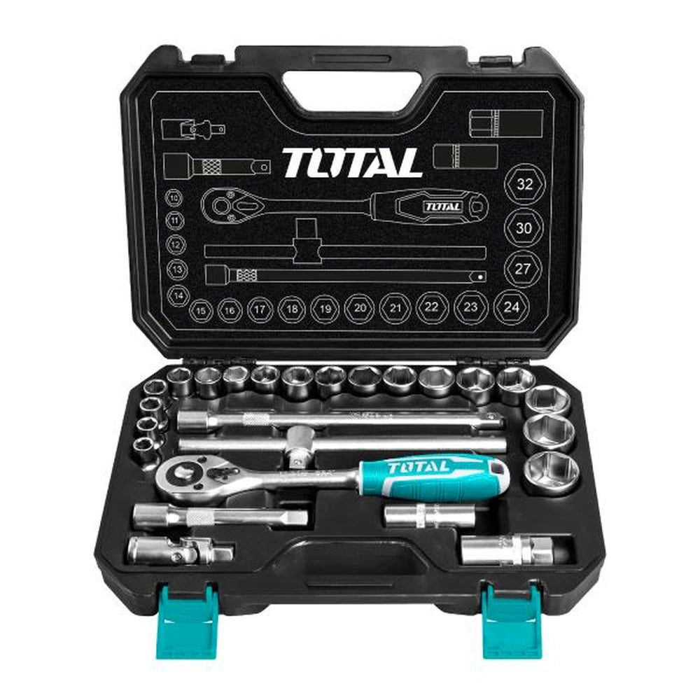 25 Pcs 1/2" Socket Set - TOTAL