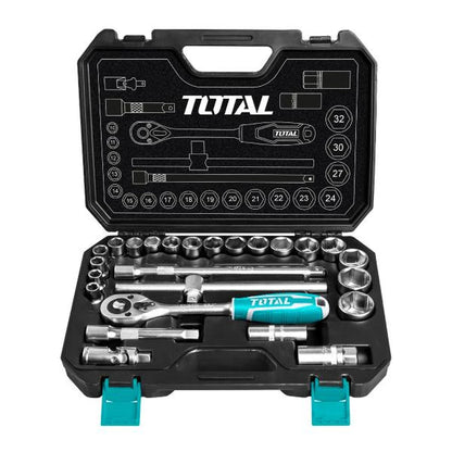 25 Pcs 1/2" Socket Set - TOTAL