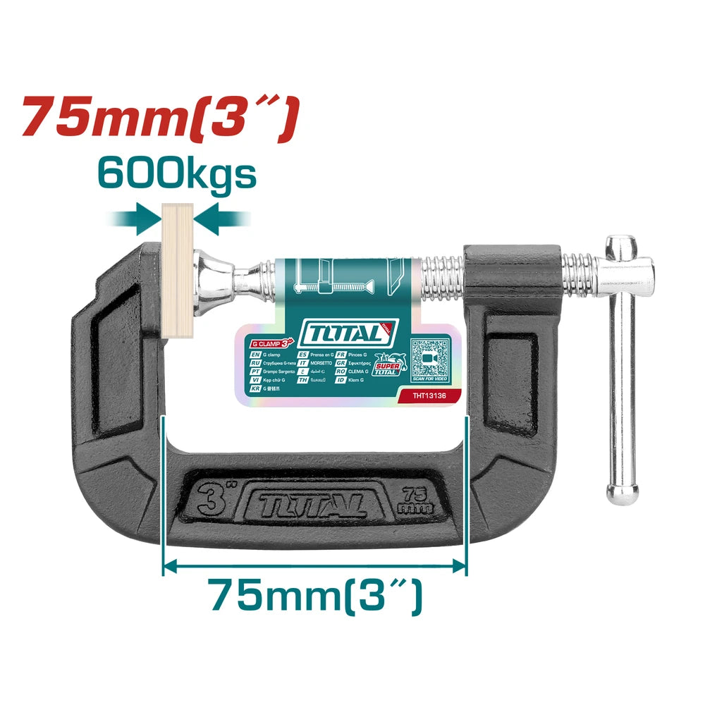 G Clamp 3” - TOTAL