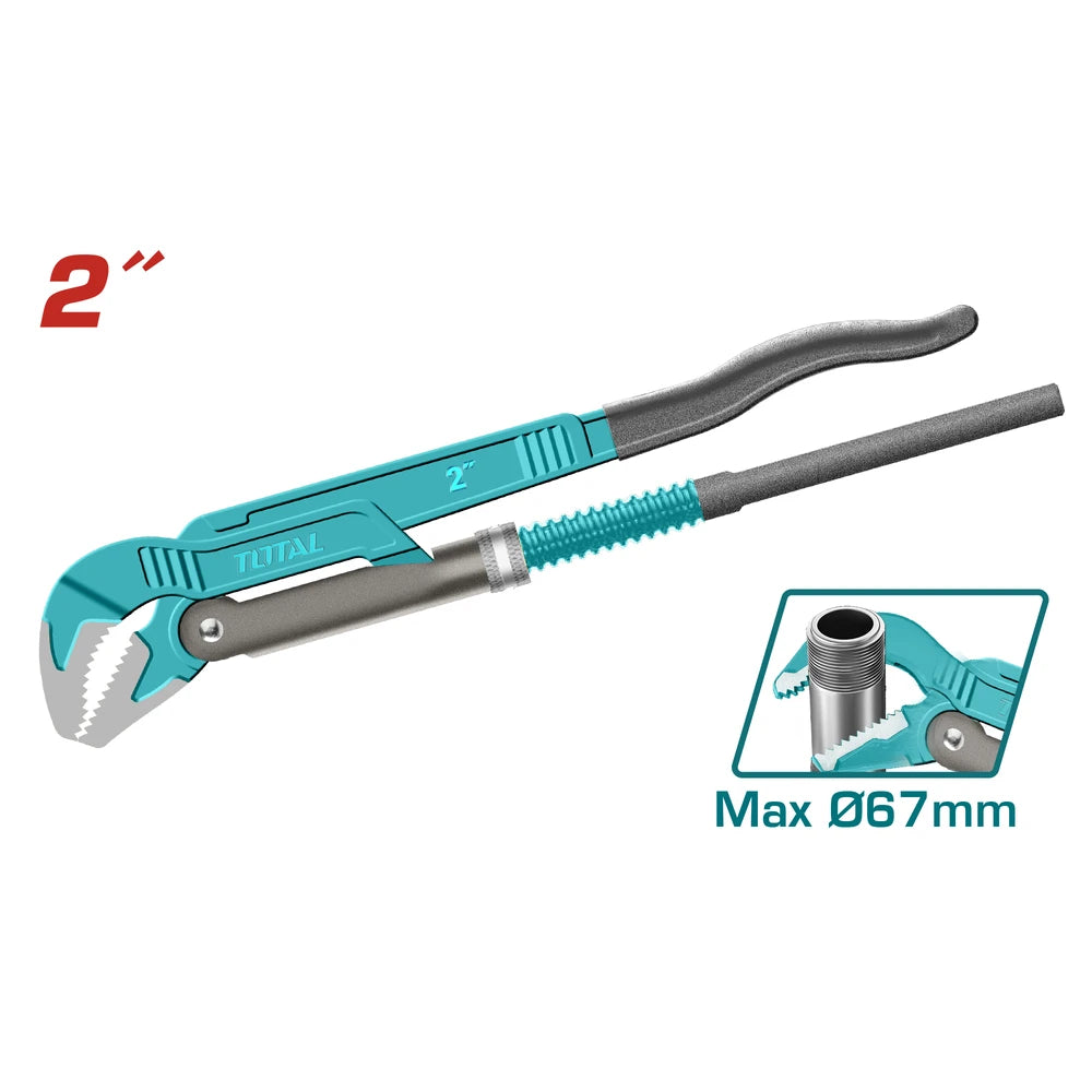 45° Heavy Duty Swedish Pipe Wrench - TOTAL