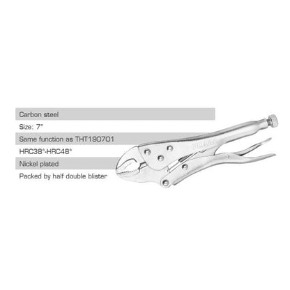 Curved Jaw Locking Plier - TOTAL