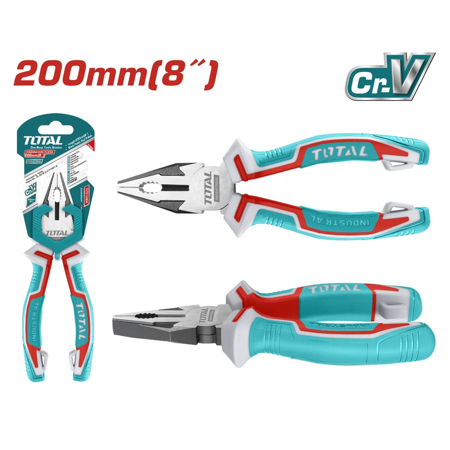 Combination Pliers 8"/200mm Cr-V - TOTAL