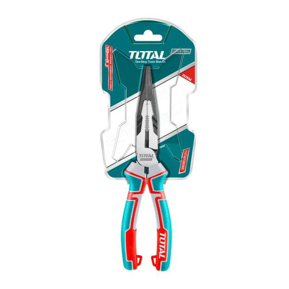 High Leverage Long Nose Pliers 6"/160mm - TOTAL