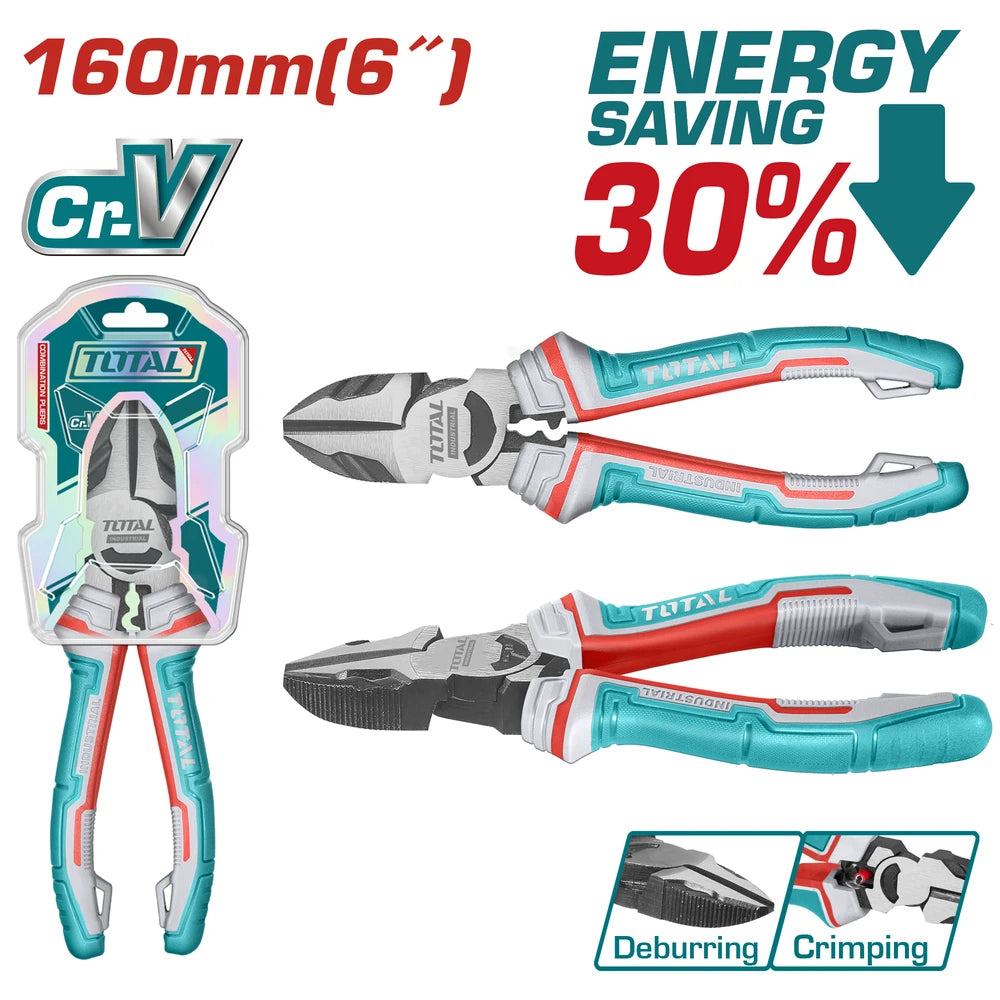 High Leverage Diagonal Cutting Pliers 6"/160mm - TOTAL