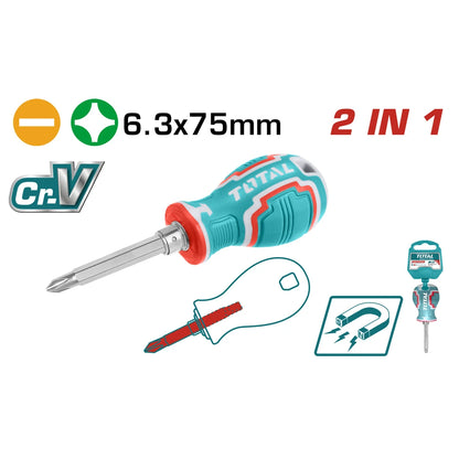 2 in 1 Screwdriver Set - TOTAL