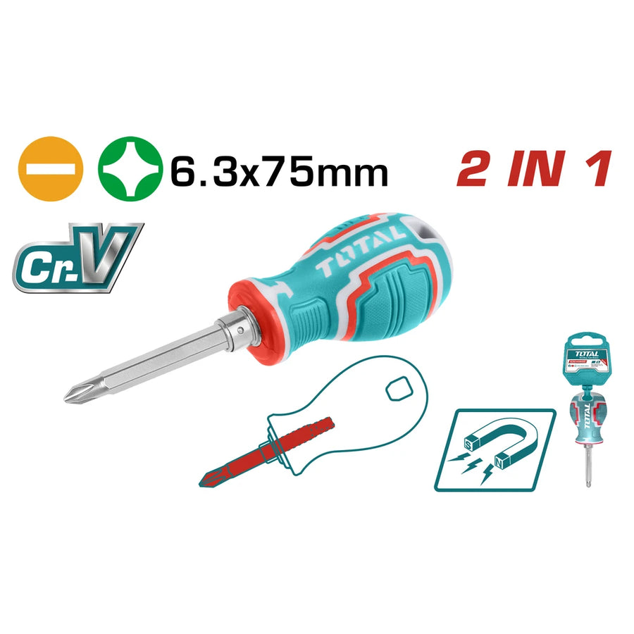 2 in 1 Screwdriver Set - TOTAL