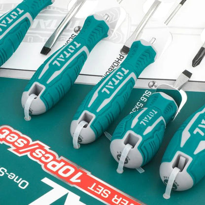 10 Pcs Screwdriver Set - TOTAL