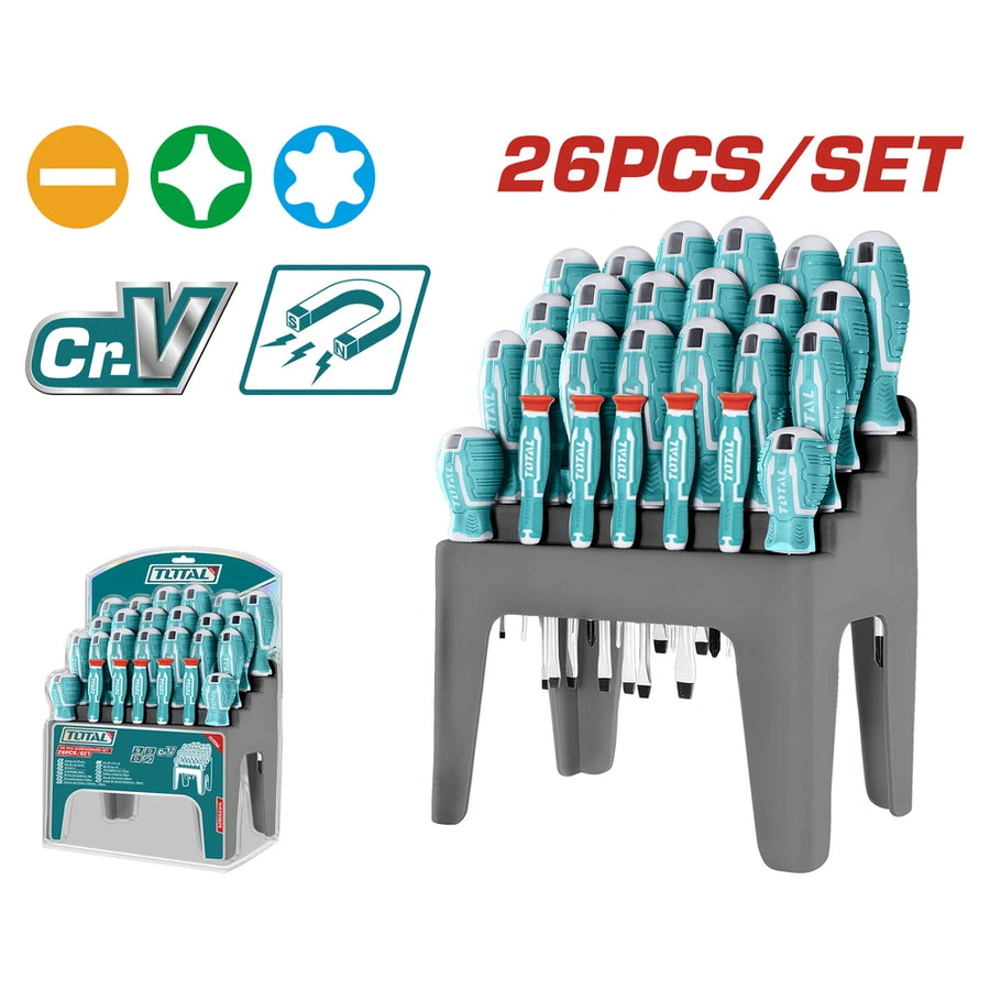 26 Pcs Screwdriver Set - TOTAL