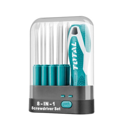 9 Pcs Interchangeable Screwdriver Set - TOTAL