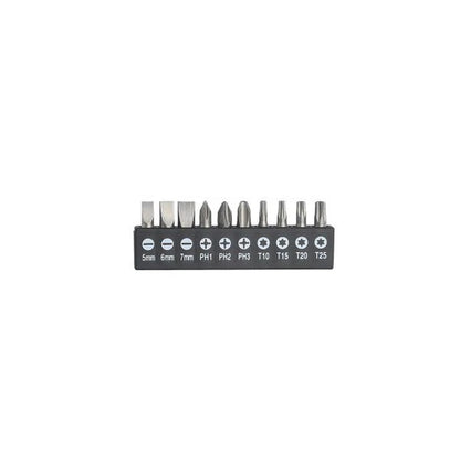 12 Pcs Flexible Shaft Screwdriver Set - TOTAL