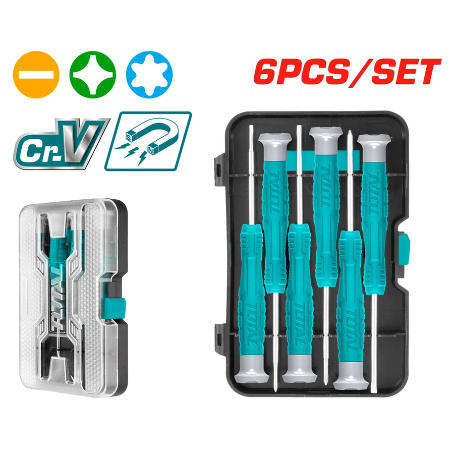 6pcs Precision Screwdriver Set - TOTAL