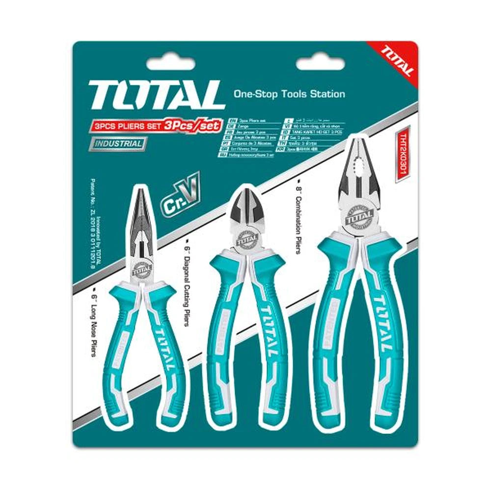 3 Pcs Pliers Set - TOTAL