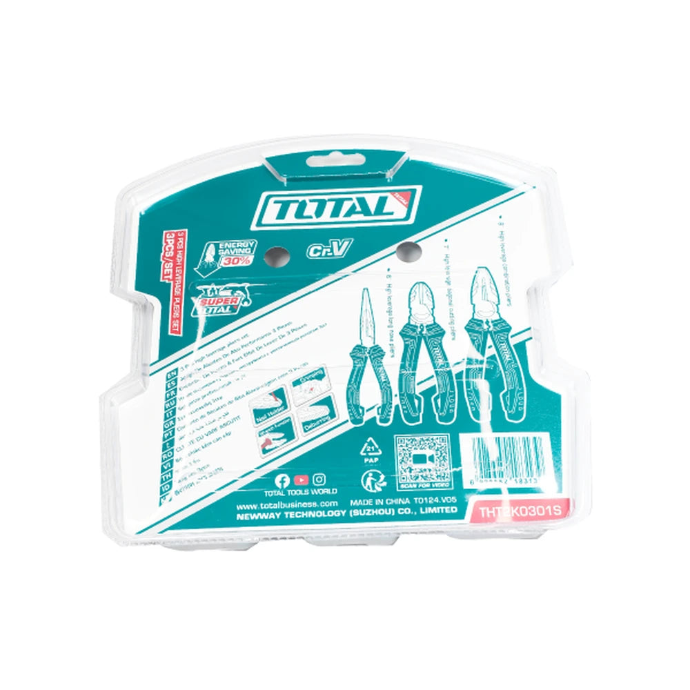 3 Pcs High Leverage Pliers Set - TOTAL